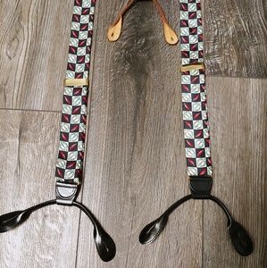 Tabasco Print silk Men's Suspenders